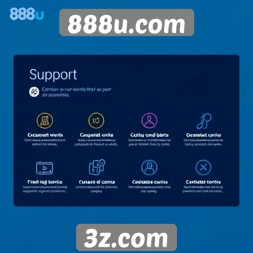 Funcionalidades de suporte ao cliente no 888u.com
