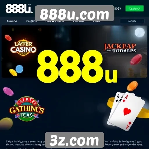 Variedade de jogos oferecidos por 888u.com